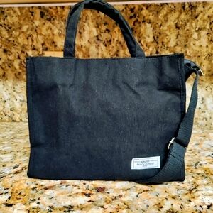 Black Corduroy Purse/Tote Bag